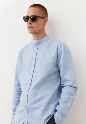 La chemise col officier - Bleu ciel — photo 4