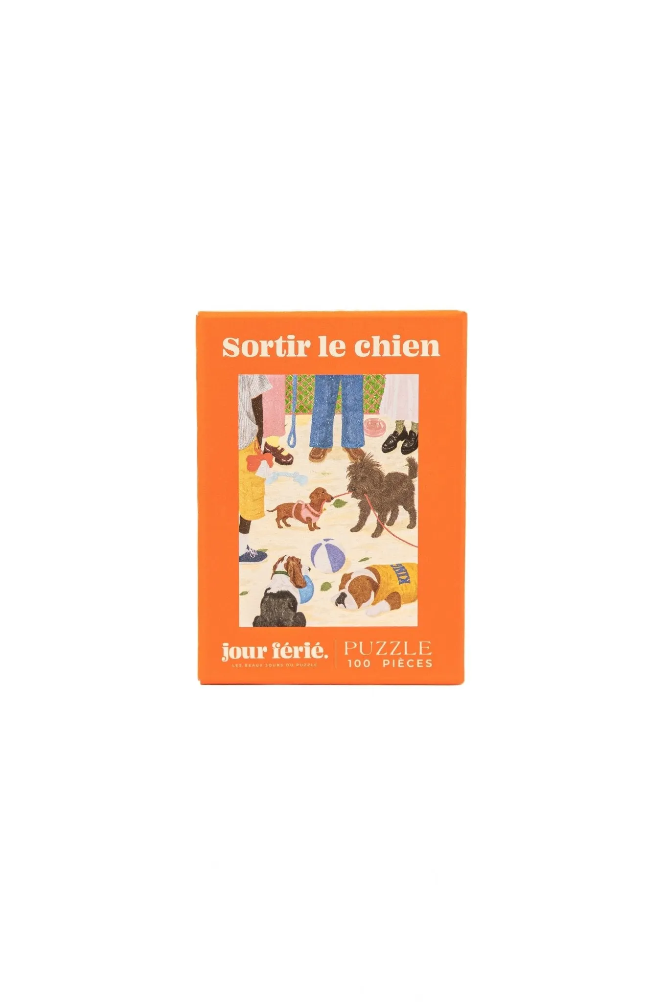 Puzzle 100 pièces "Sortir le chien"