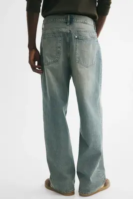 Baggy Jeans - Bleu denim délavé — photo 4