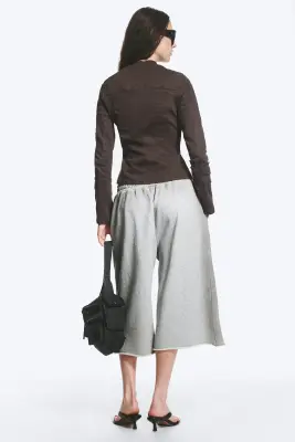 VESTE STRUCTURÉE SLIM EN COTON GENEVIEVE - Gris foncé — photo 3
