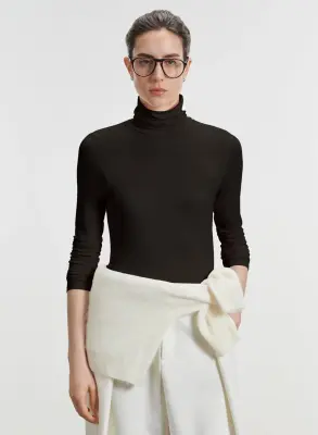 T-shirt en viscose et élasthanne