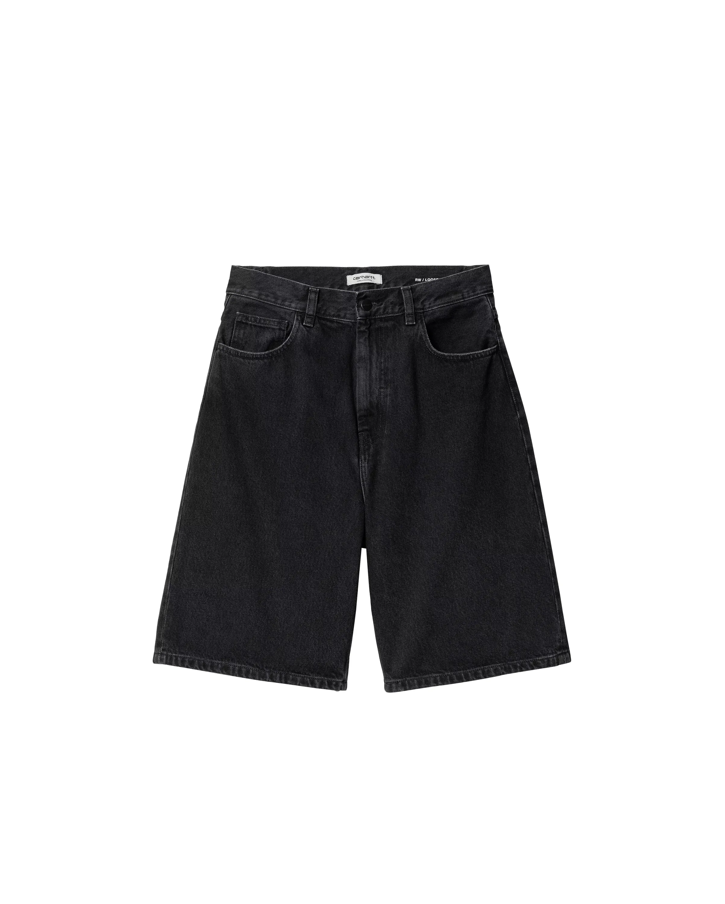 Short Brandon Black Stone Washed Femme