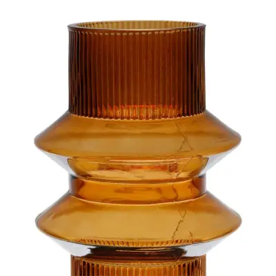 Vase Ambre Stries — photo 2