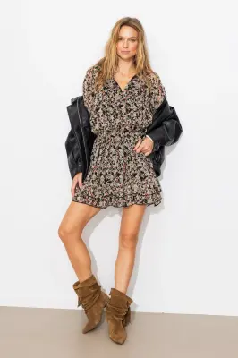 Robe courte imprimée Femme — photo 2