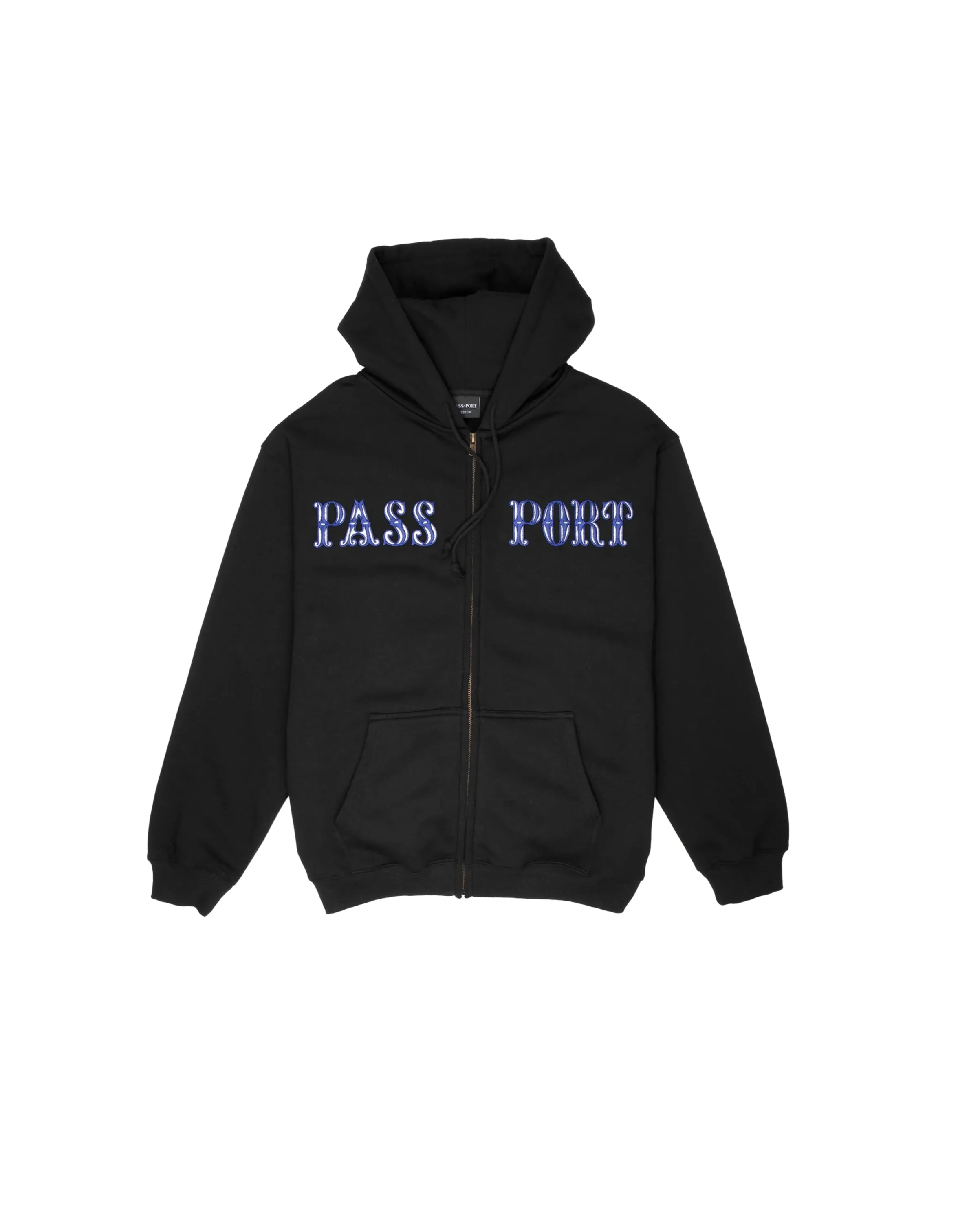 Glint Zip Hoodie Black