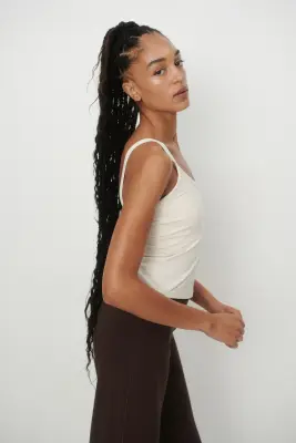 Débardeur avec soutien-gorge intégré SoftMove™ - Ivoire — photo 2