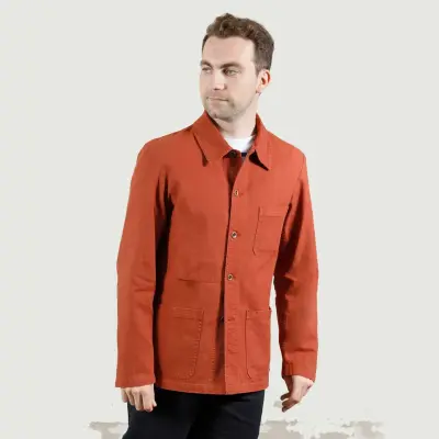 Veste de travail authentique coton bio 1G/5C - Coing — photo 2