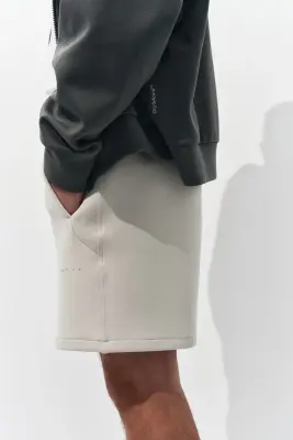 Short de sport en scuba DryMove™ - Écru — photo 3