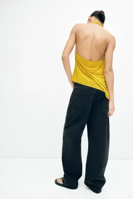 Barrel High Waist Jeans - Noir délavé — photo 3