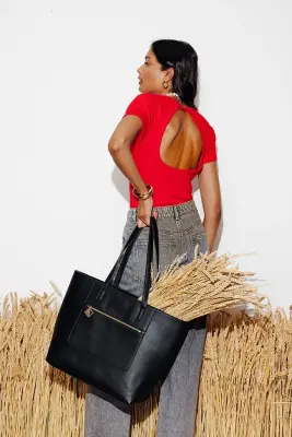 Sac cabas en simili — photo 2
