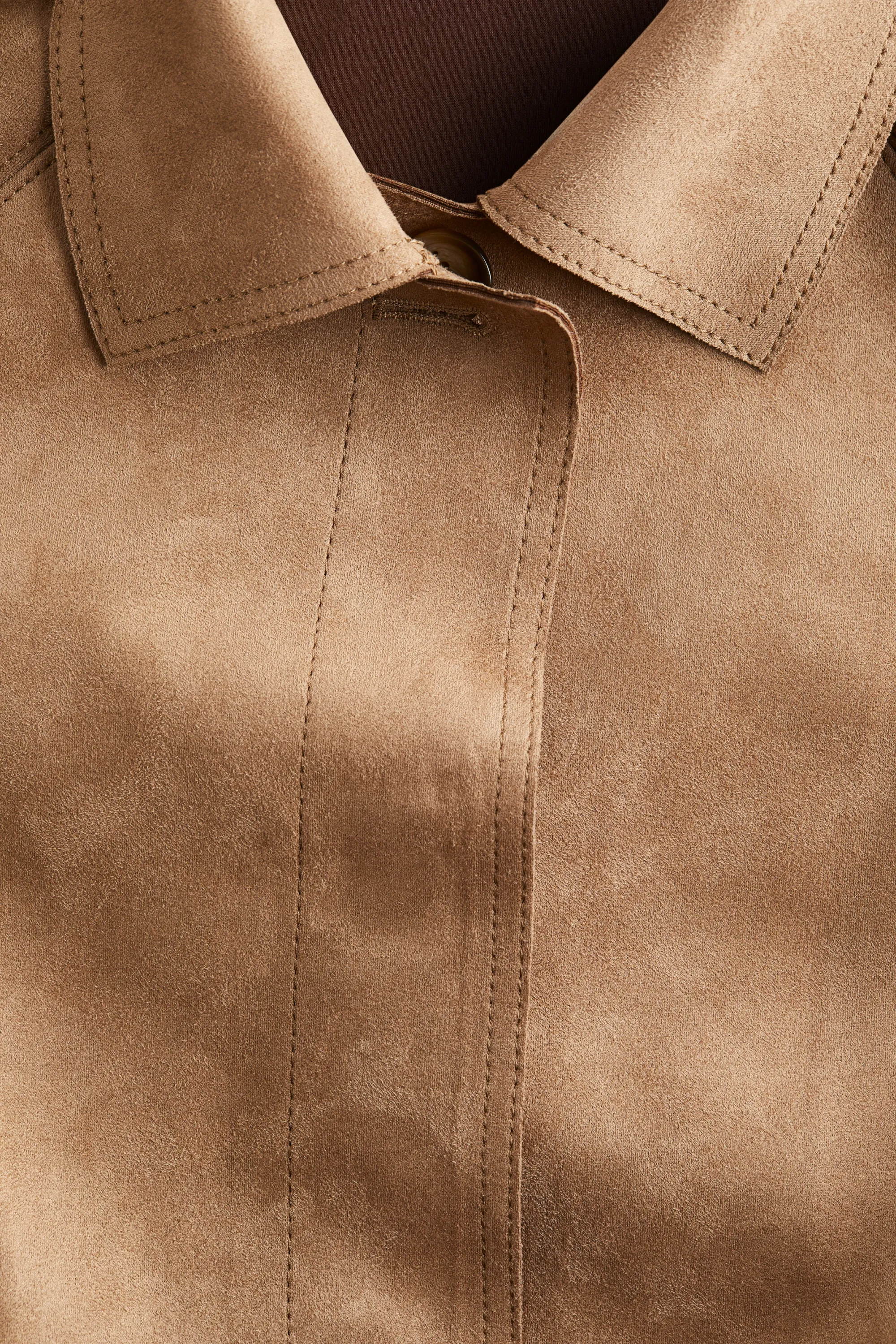 Manteau avec ceinture à nouer - Beige