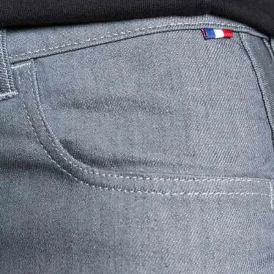 Jeans demi slim gris Paul confort — photo 4