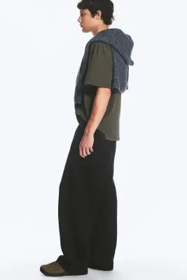 Pantalon de jogging ample - Noir — photo 2