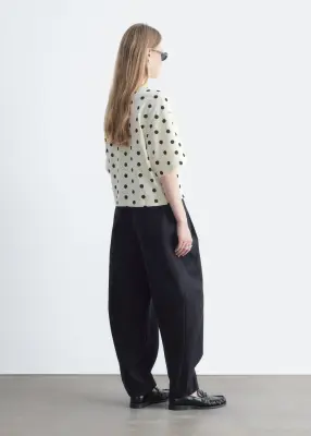 T-shirt en coton - Blanc/Pois — photo 5