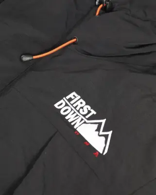 X Starcow WRAP Down Parka Black / Orange — photo 4