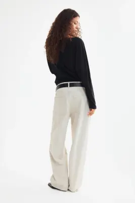 Barrel High Waist Jeans - Gris denim clair — photo 3