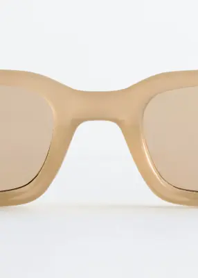 Lunettes de soleil à monture étroite - Jaune — photo 4