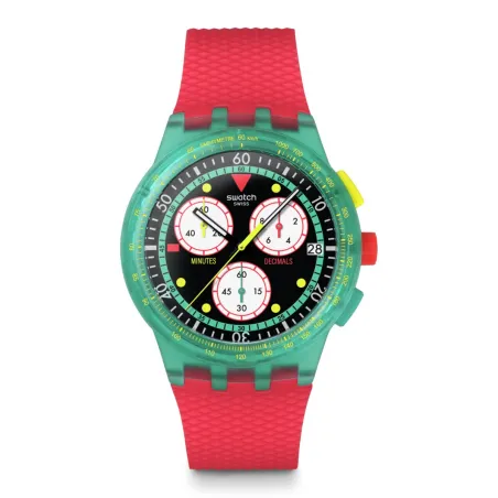 Swatch Chrono SUSG409 - SWATCH NEON EMERALD CHRONO