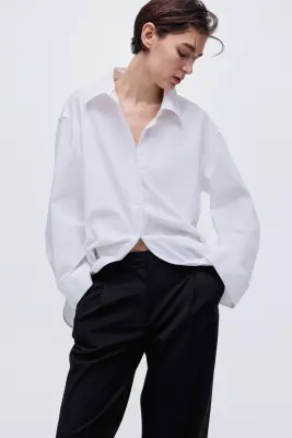 Pantalon large - Noir — photo 1