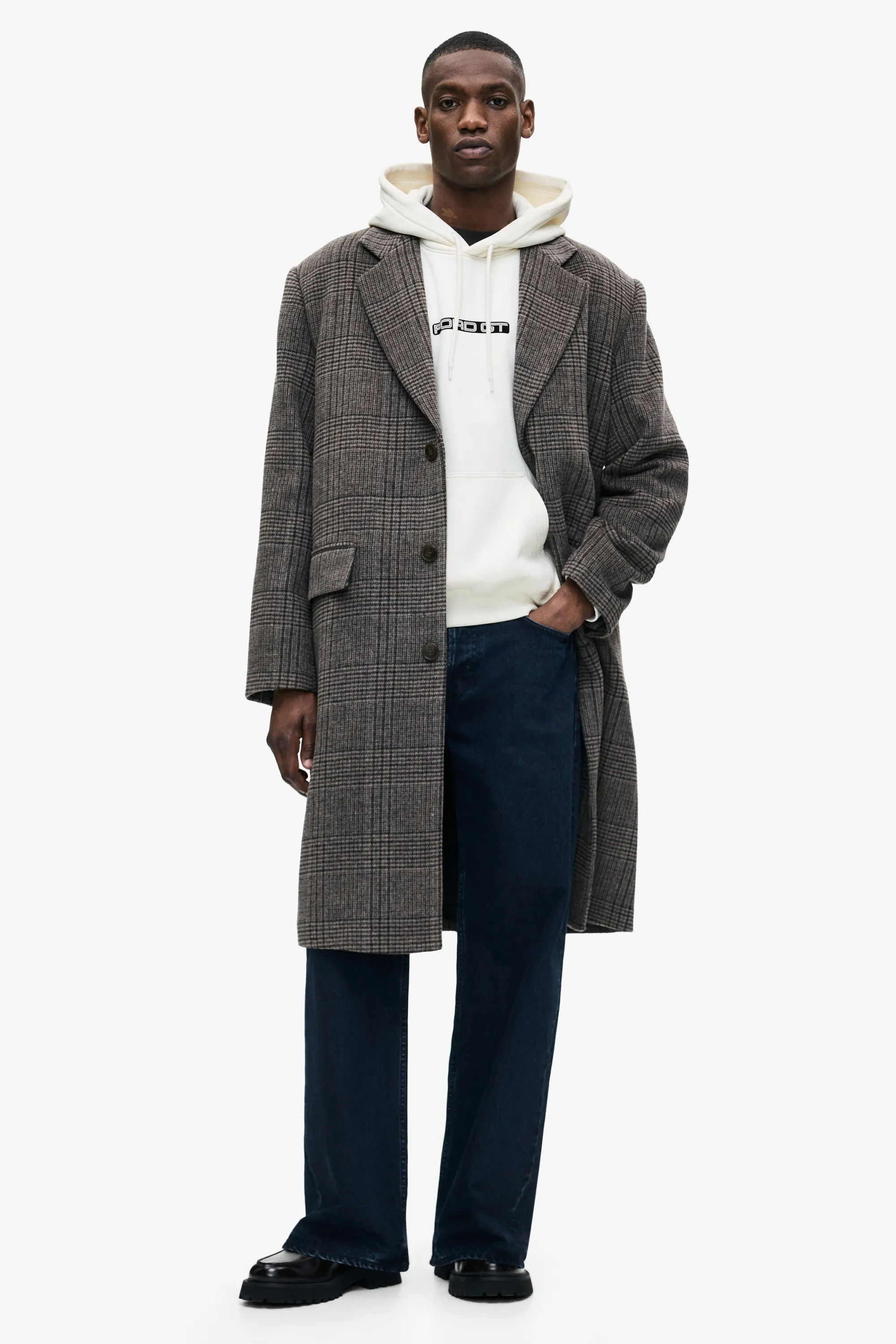 Hoodie imprimé Loose Fit - Blanc/Ford