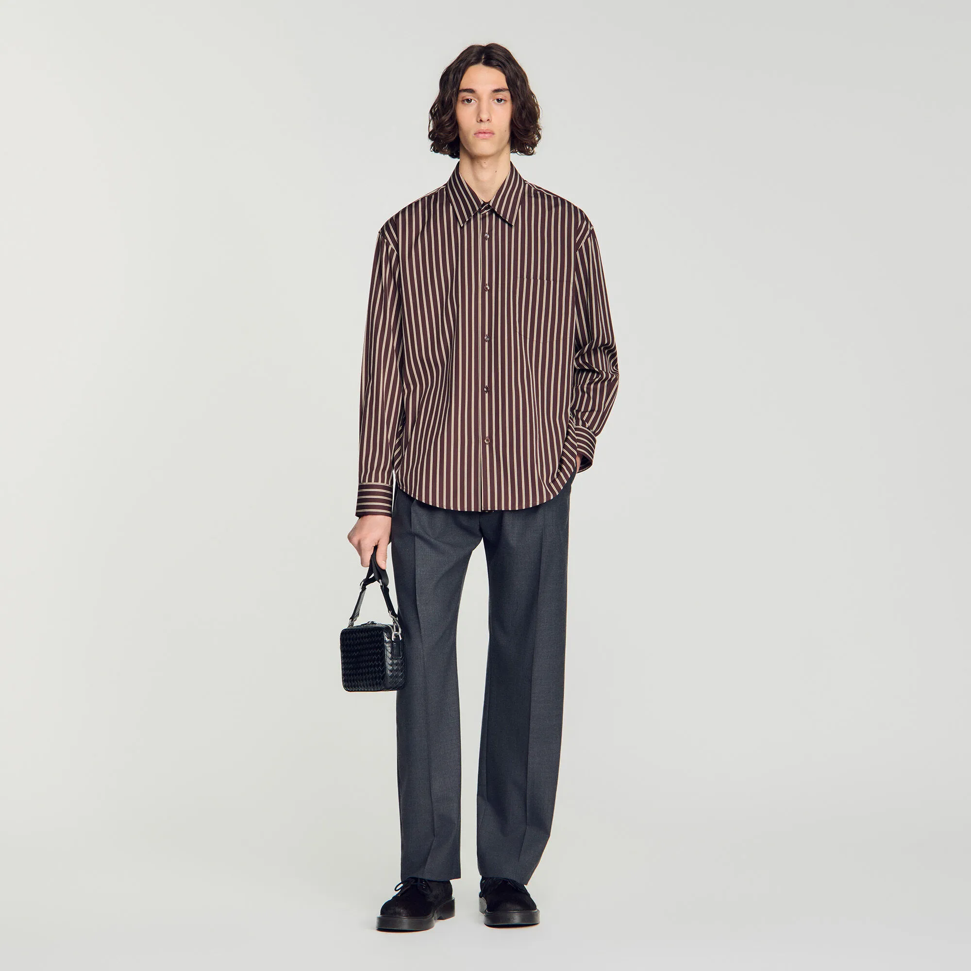 Chemise en coton à rayures