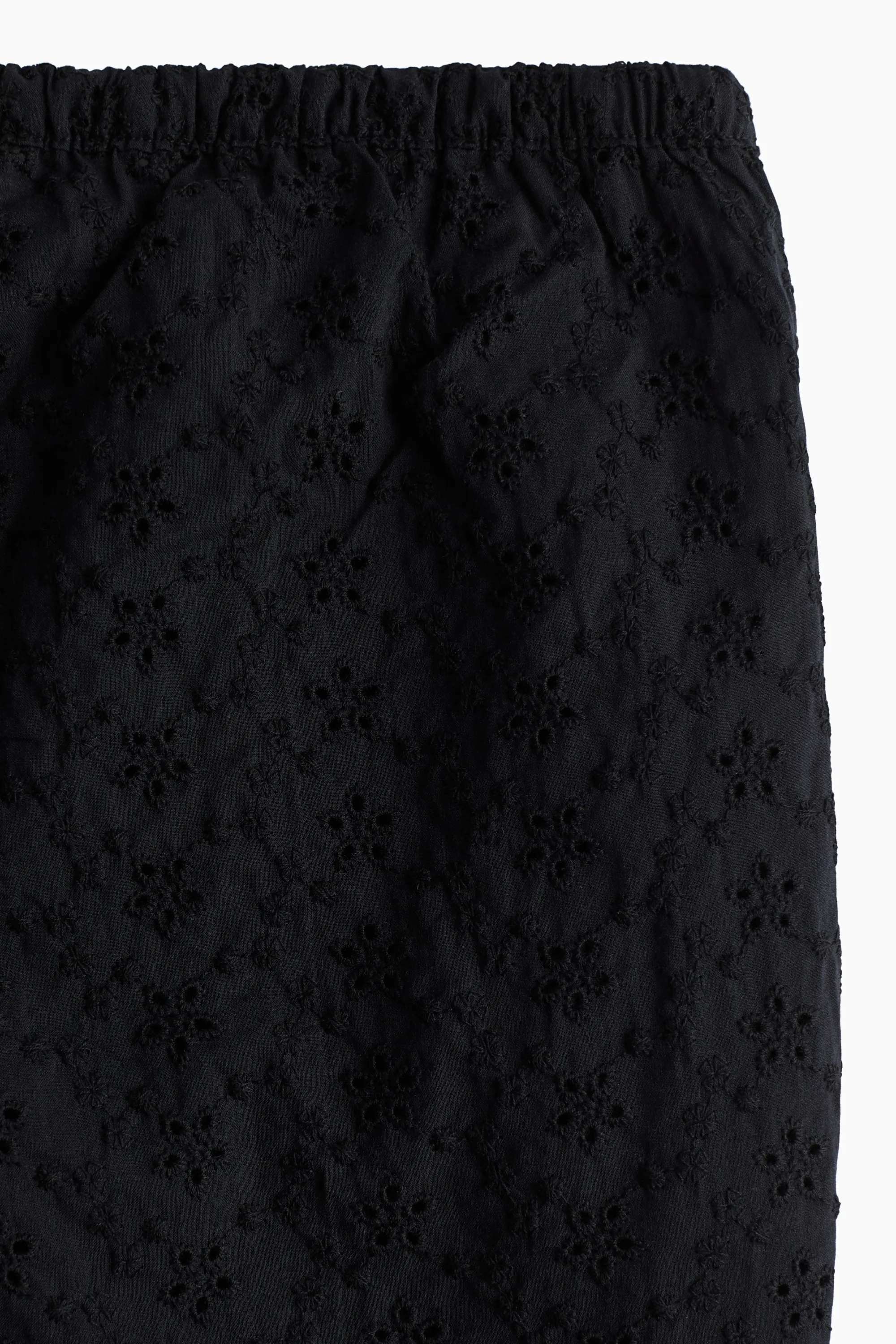 Pantalon droit à cordon - Noir