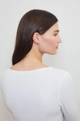 Top à manches longues Warming Slim Fit - Blanc — photo 3
