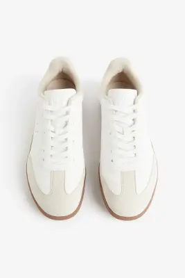 Sneakers - Blanc/beige clair — photo 3