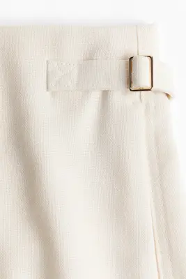 Wide tailored trousers - Crème — photo 4