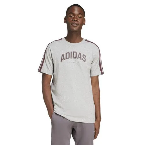 ADIDAS TEE SHIRT GRANDE LONGUEUR Gris