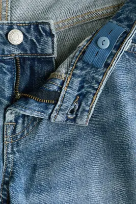 MAMA Wide Low Jeans - Bleu denim — photo 5