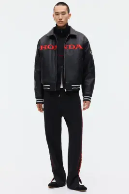 Pantalon jogger Relaxed Fit - Noir/Honda — photo 2