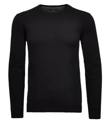 RAGMAN PULL COL ROND GRANDE LONGUEUR Noir — photo 2