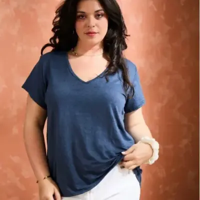 T-shirt Alina bleu marine — photo 1