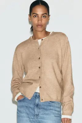Gilet loose - Beige chiné — photo 1