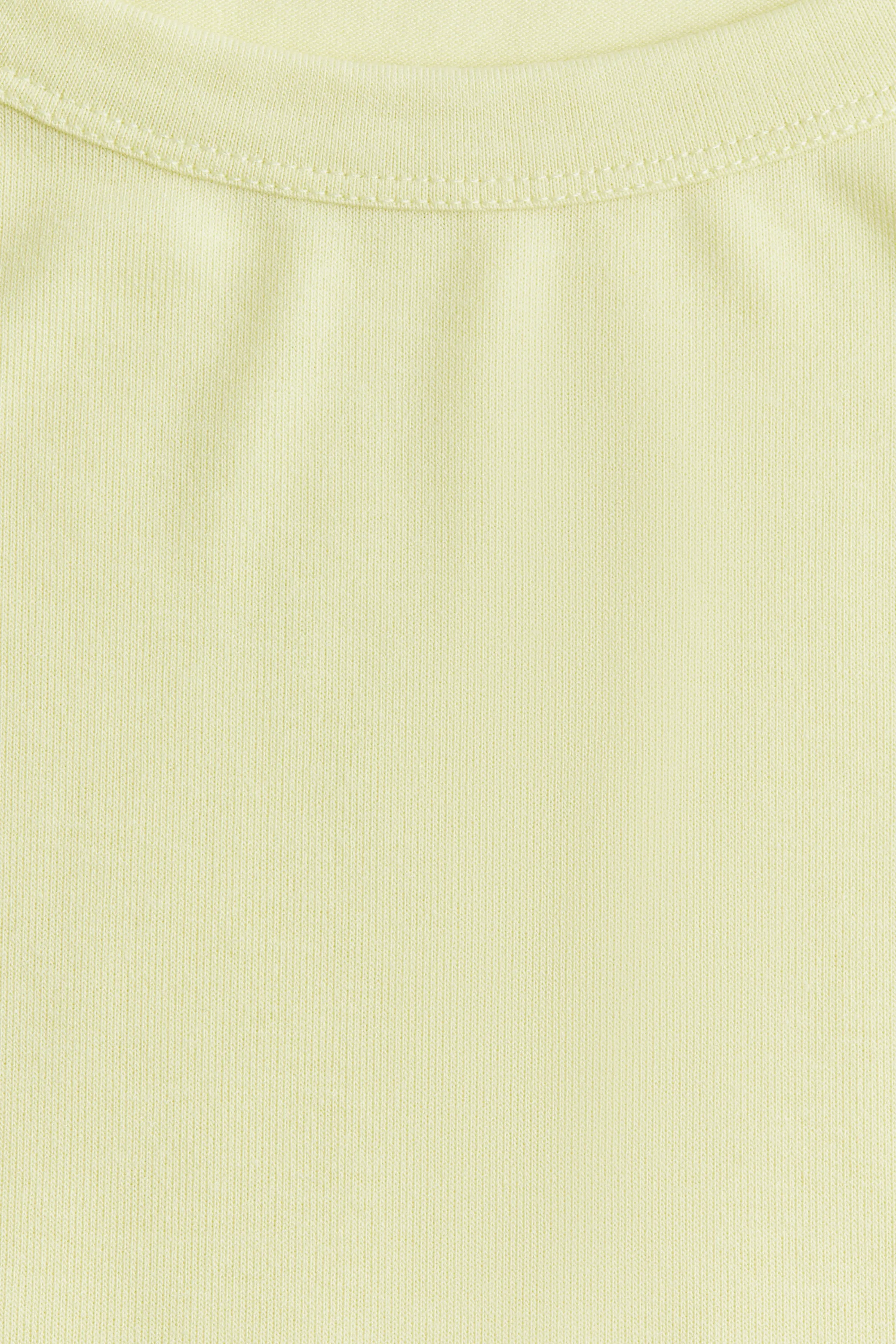 Top à encolure dégagée - Jaune clair