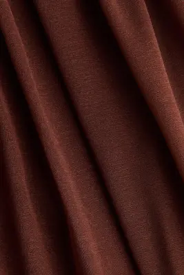 Pantalon ballon à effet drapé - Marron — photo 5