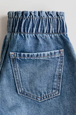 Short Loose Fit en denim - Bleu denim — photo 1