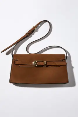 Sac porté épaule avec bride décorative - Marron — photo 1