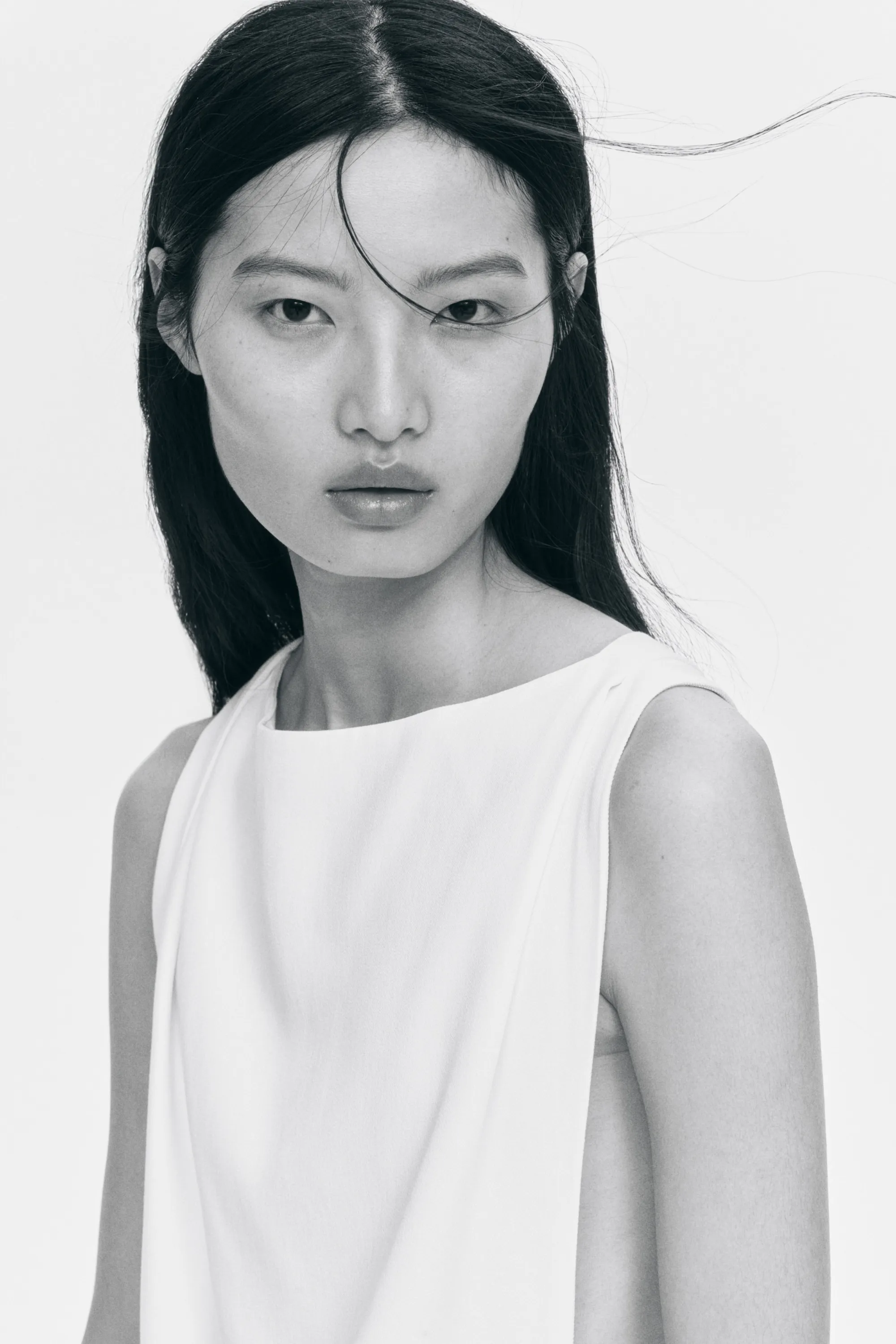 Robe en twill avec détail torsadé - Blanc