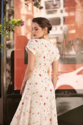 Melissa Wrap Dress - Multifloral — photo 9