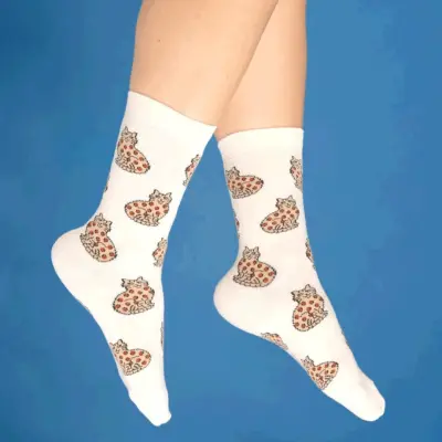 Chaussettes chat bengal — photo 2
