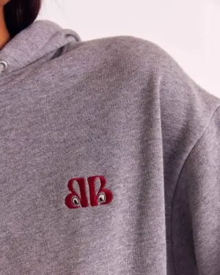 Sweat-shirt Aubin BP eyes gris chiné — photo 4