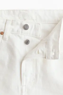 Short Bermuda en denim - Crème — photo 4