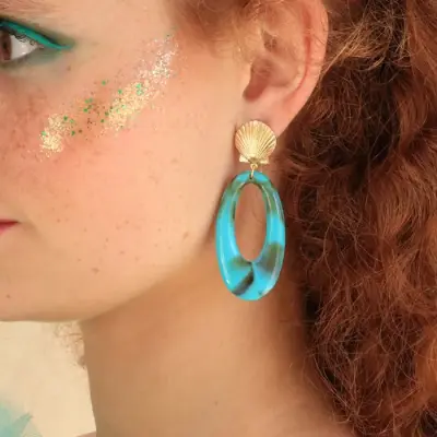 Boucles d'Oreilles Callia Turquoise — photo 3