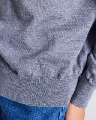 Pull Victor gris chiné — photo 5
