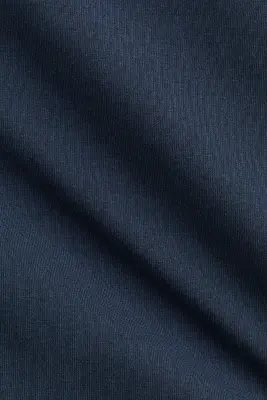 Top asymétrique à effet drapé - Bleu foncé — photo 3