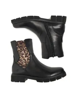 Bottines Remonte D2S70-03 Noires - Lacets Grande Pointure Femme — photo 4