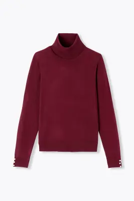 Pull fin col roulé Femme