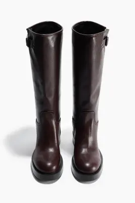 Bottes de hauteur genou - Marron foncé — photo 1